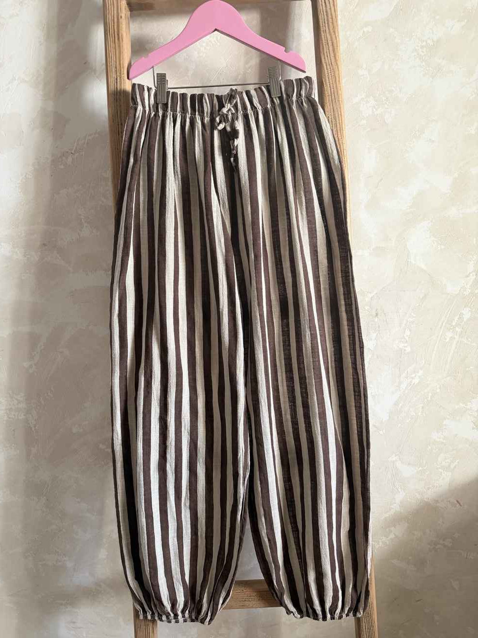 Pantalón bombacho wally blanco roto