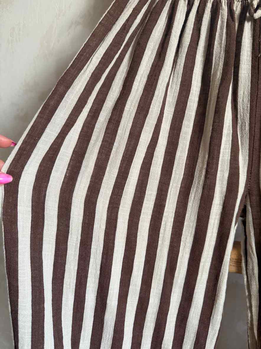 Pantalón bombacho wally blanco roto