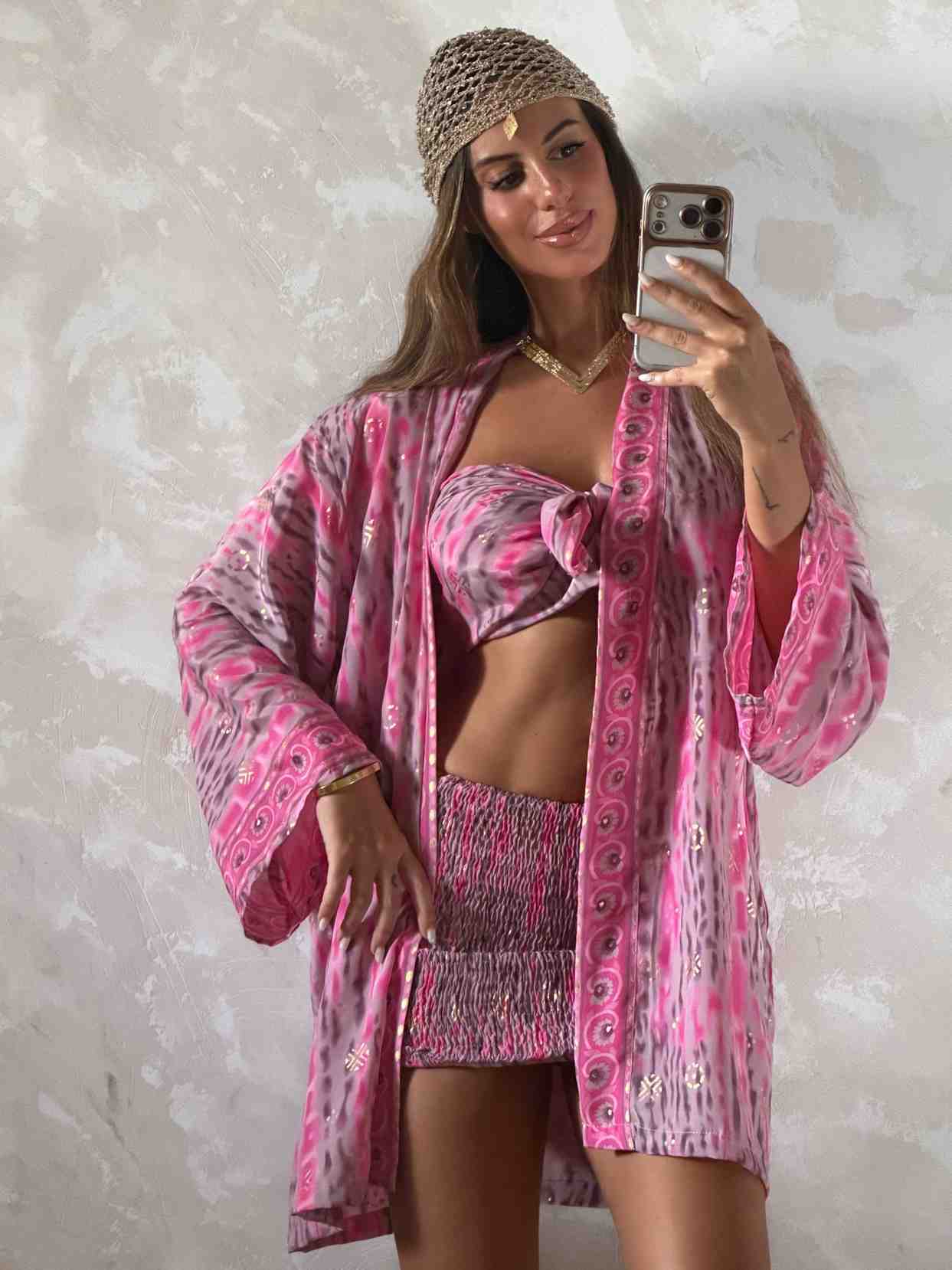 Cardigan corto Rosé