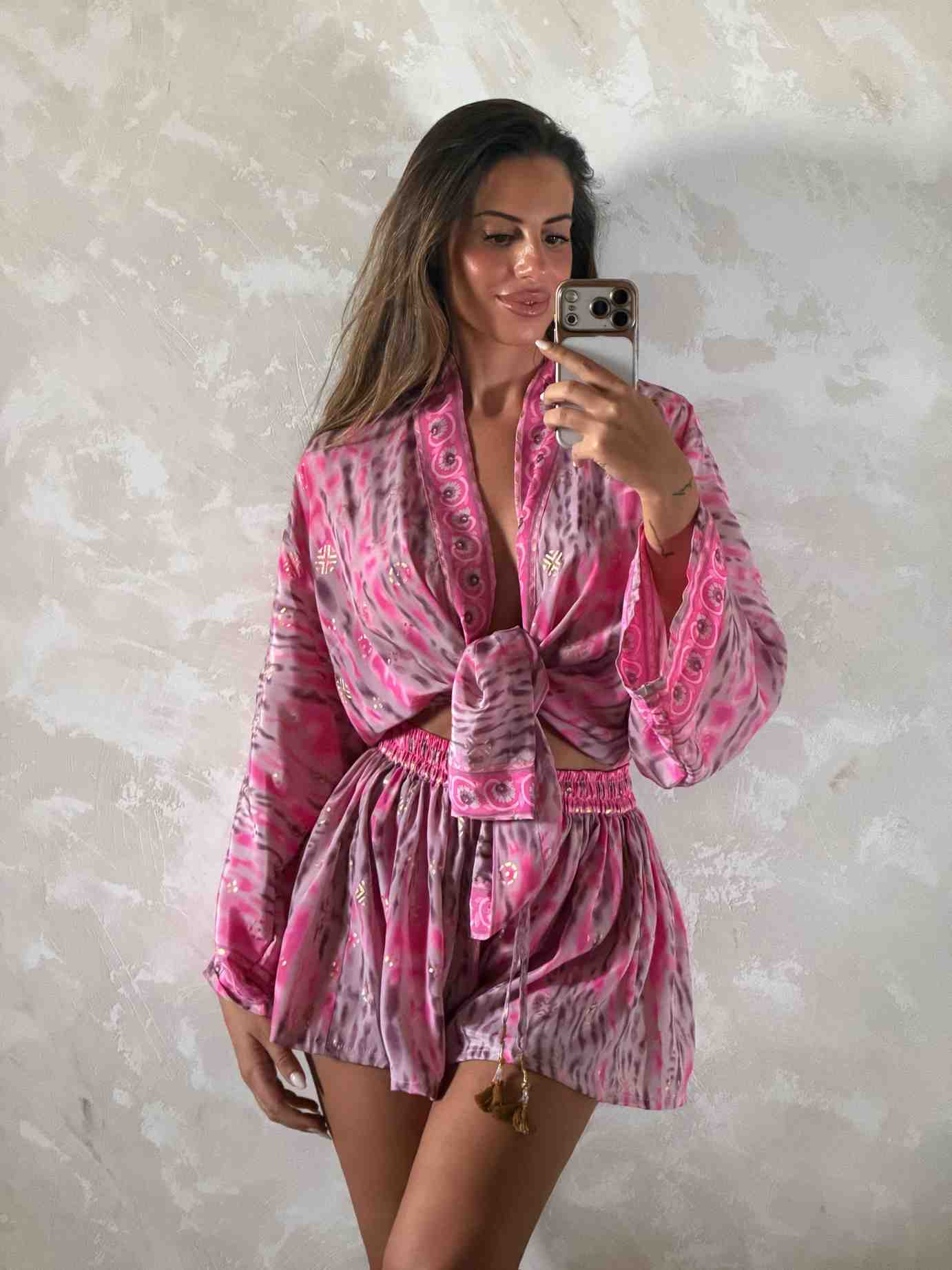 Cardigan corto Rosé